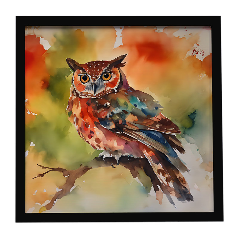 Elf Owl, impression sur métal encadrée