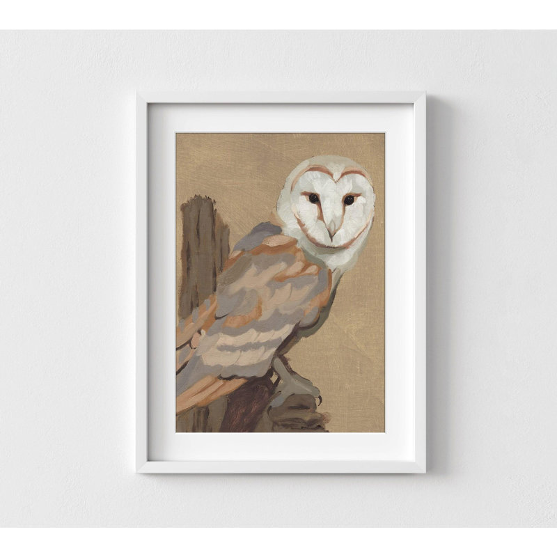 «Magdalena Common Barn Owl Portrait I» par Jacob Green, peinture encadrée, impression d'art d'oiseau, cadeau d'amant d'oiseau