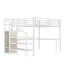 Lit mezzanine en métal avec bureau en L et garde-robe Ardenvale-124025063-124025060