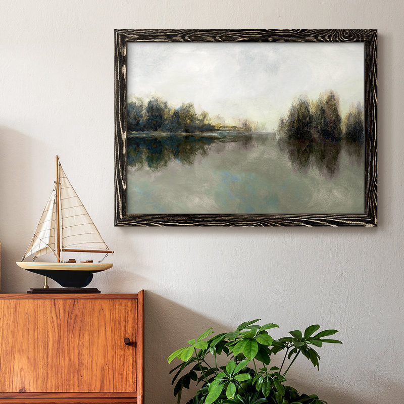 Rainy Sunset, reproduction d'art sur toile, H 28 po x l 42 po, Noir