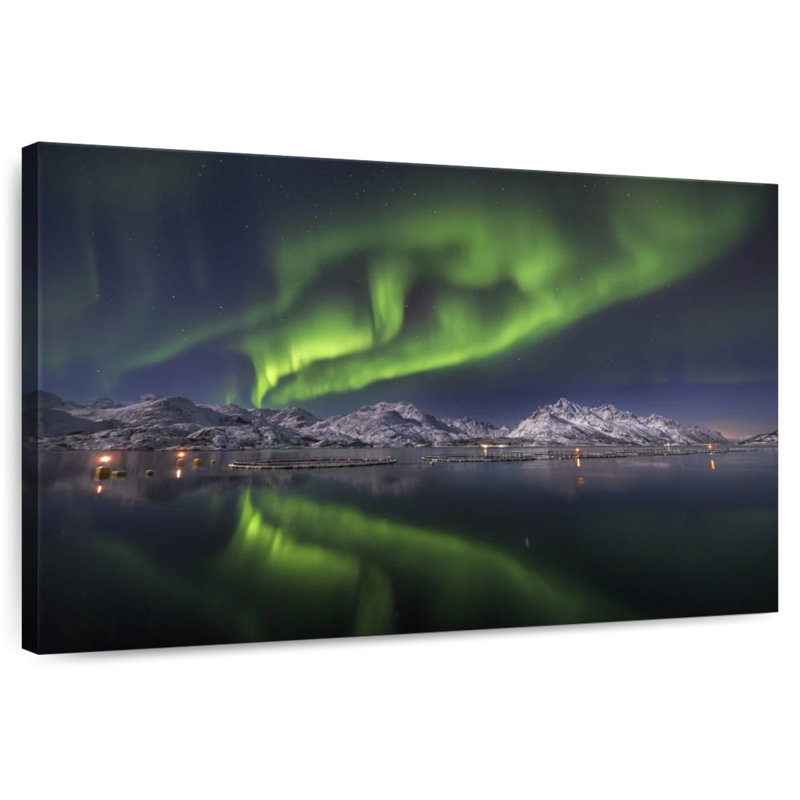 Alvord Northern Lights Reflection, H 26 po x l 39 po