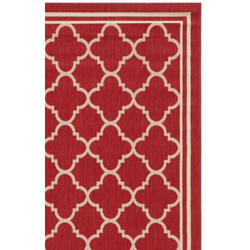 Tapis d'intérieur / extérieur à motif géométrique Herefordshire Performance, Rectangle 5 pi 3 po x 7 pi 7 po