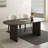 Bena 67" Oval Soild Wood Dining Table Oval Double Pedestal Kitchen Tables Seats 6-435423856