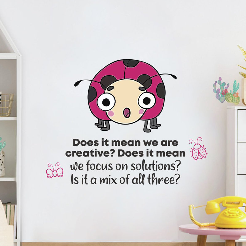 Text & Numbers Wall Decal, 27" H x 30" W x 0.05" D