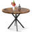 38.5" Round Dining Table Modern Style Kitchen Table With MDF Table Top And X-Shaped Pedestal Metal Legs, Small Circle Dining Room Leisure Table End Table For Home Office Conference, 2 To 4 People-1202602106