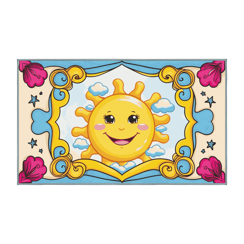 Tapis pour enfants Zoomie, Rectangulaire 2 pi x 3 pi