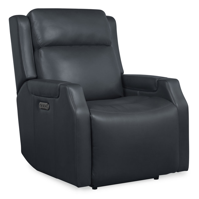 Fauteuil inclinable électrique avec appui-tête et soutien lombaire, Bleu