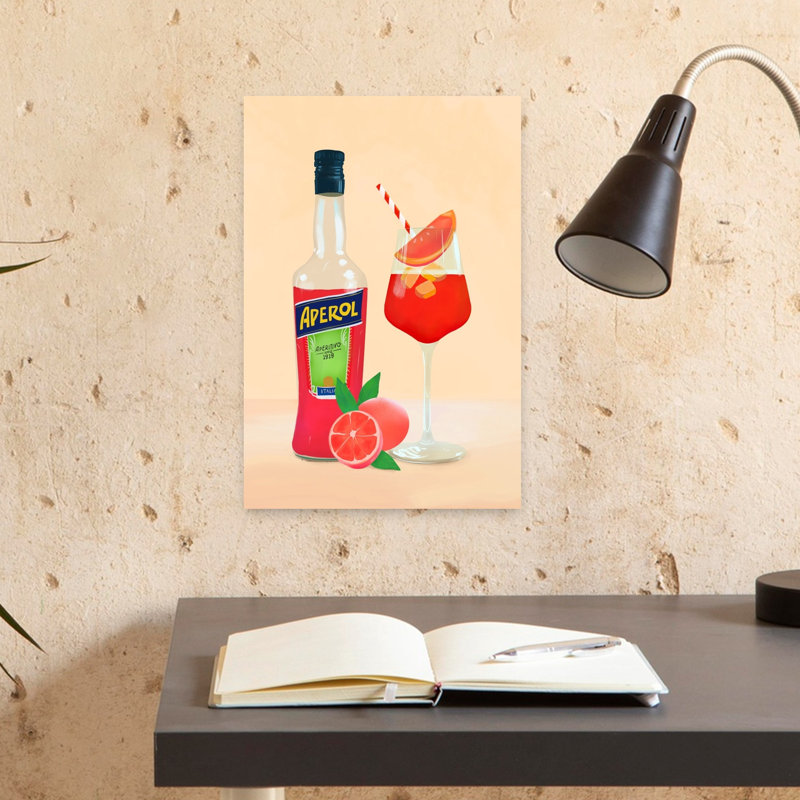 Art mural Aperol Spirz, H 18 po x l 12 po