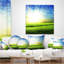 Coussin lumineux Bright Field At Sunrise
