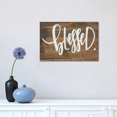 Blessed 1 Piece Wrapped Canvas Wall Art