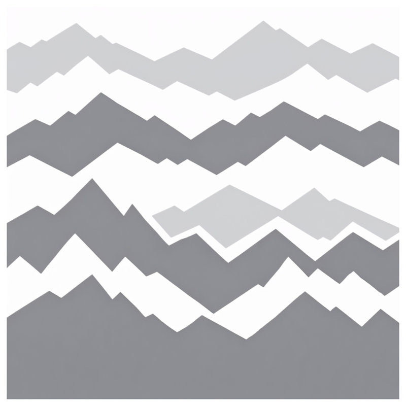 Rideaux de douche Gray Mountain Silhouette, L 70 po x H 72 po