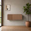Meuble-lavabo de salle de bain flottant cannelé 36 po-131089042