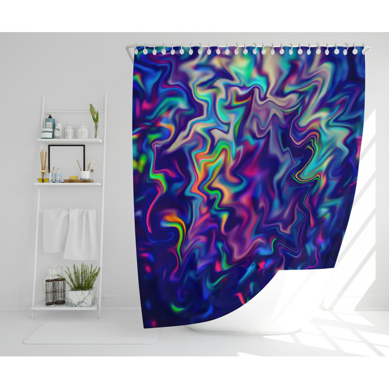 Fleischman Polyester Shower Curtain, 168cm H x 168cm W