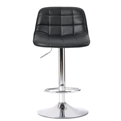 Towler Swivel Upholstered Adjustable Height Counter Stool with Metal Frame