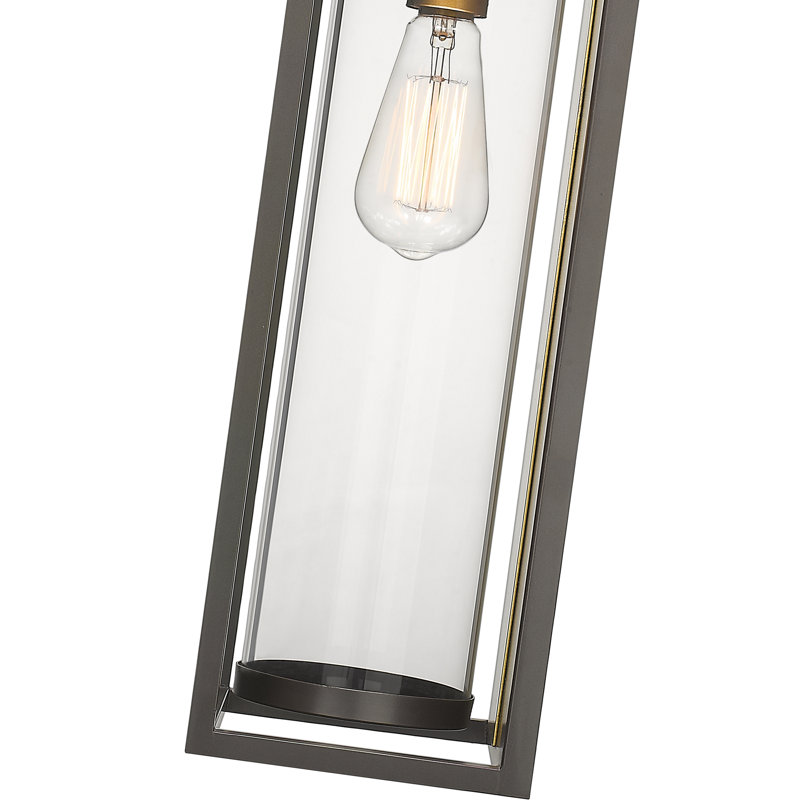 Belote Wall Light, Bronze/Brass, 24.25" H x 8" W x 6.25" D