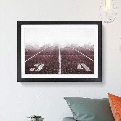 The Running Track in Abstract - Framed Print