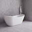Baignoire autoportante 71 po blanc brillant avec drain interne Streamline-108964560