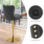 Tabouret de bar rotatif à hauteur réglable avec structure en métal Jiar -1192319088-1192230942