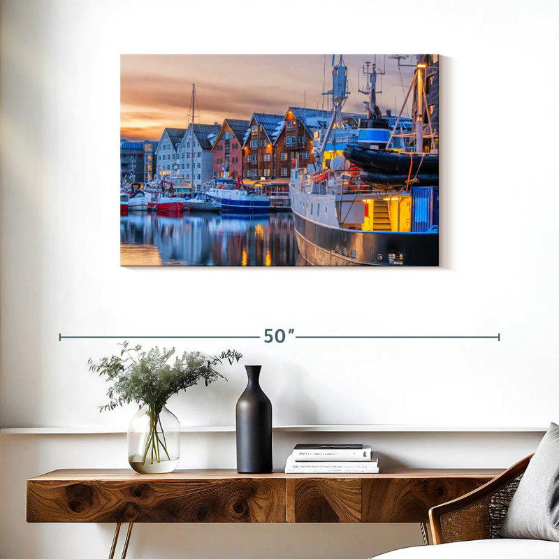 Mehar Boats At Tromso Port, 24" H x 36" W