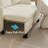 L-Shaped Pull-Out Sleeper Sofa Bed with Reversible Storage Chaise, Reclining Backrest, USB & Type-C Ports, Chenille 3-Seat Sectional Couch-1840169826