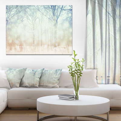 «Winter with Foggy Forest», art graphique