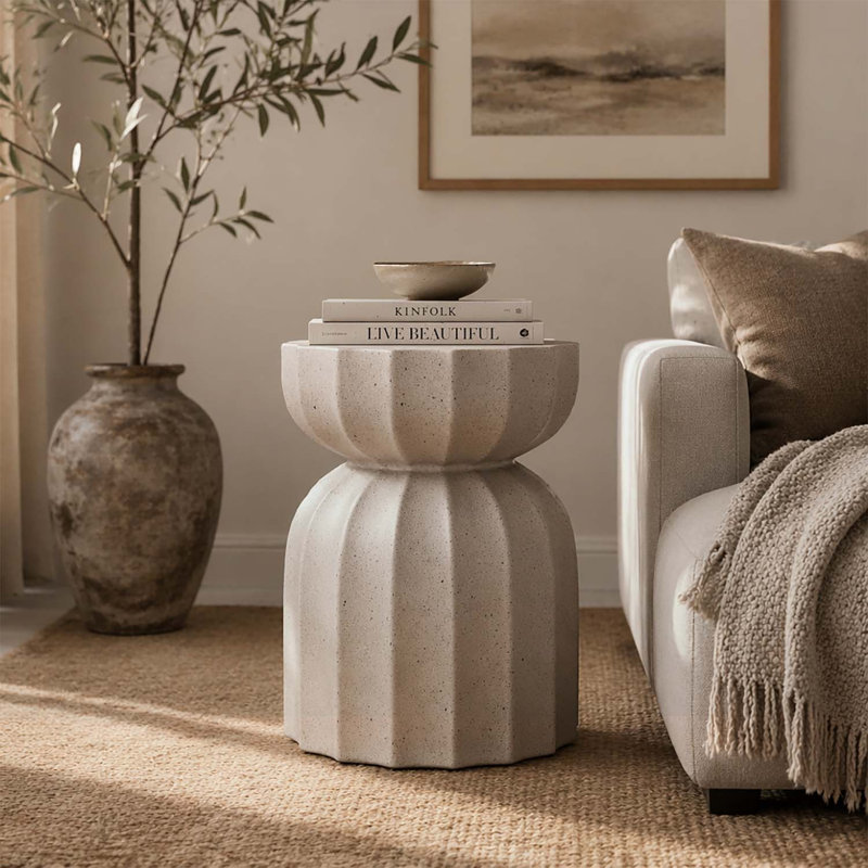 Ensemble de tables d'appoint durables pour l'intérieur et l'extérieur, design élégant, parfait pour le patio et le salon, 2 pièces