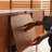 Retro design simple solid wood TV cabinet