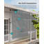 Rebrilliant 350cm W x 120cm D Polyester Cover Retractable Patio Awning-2122454643