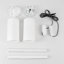 Luminaire suspendu cylindrique 1 lumière avec abat-jour en verre transparent