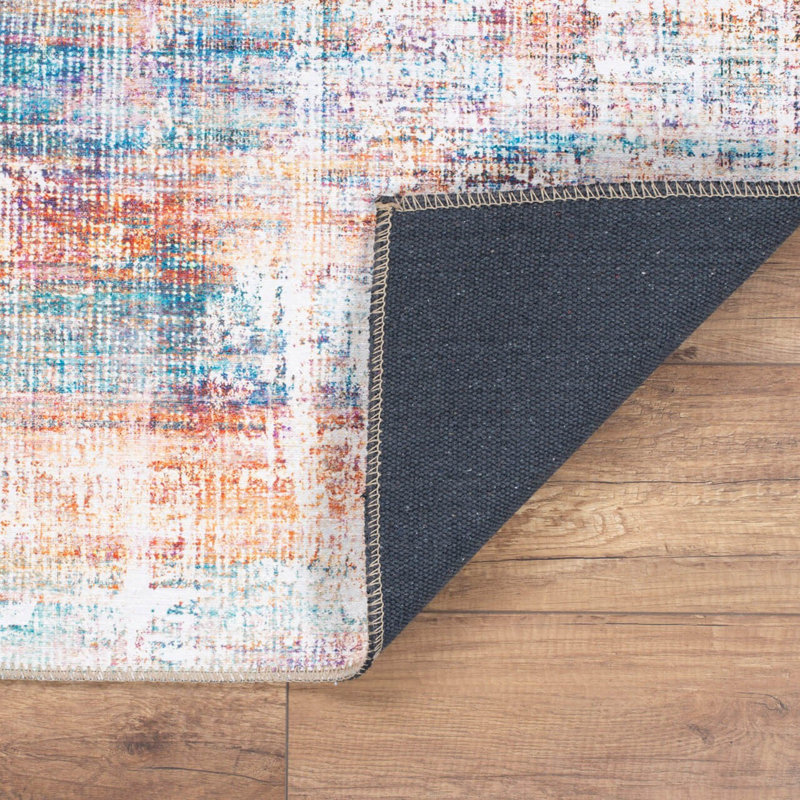 Premium 100% Polyester Area Rug, 6.9 x 10.2 ft | 1850 g/m², 0.2 in Pile Height | Recycled Poly Cotton Underside | Machine Washable at 30°C | Soft, Durable, Eco-Friendly Design for Modern Living Spaces