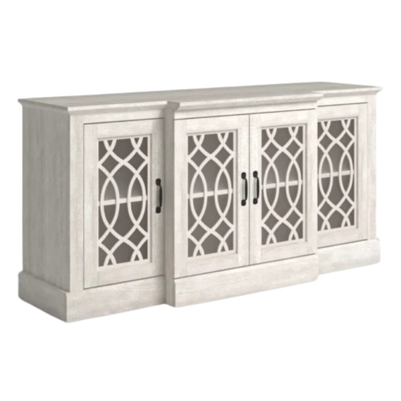 Ensemble de buffet 2 pièces Tottenham Basilico, Chêne gris cendré, Chêne gris cendré