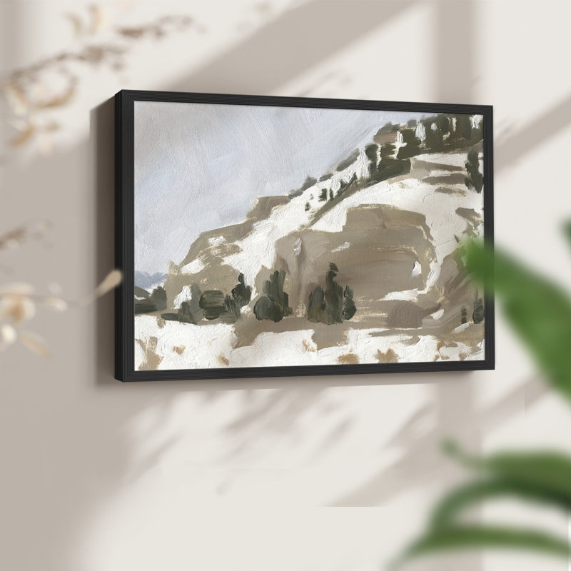 «Snowy Rise II», reproduction encadrée, Noir, H 16 po x l 20 po