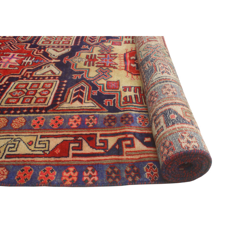 One-of-a-Kind 3'10 X 10'4 New Age Runner Wool Area Rug in