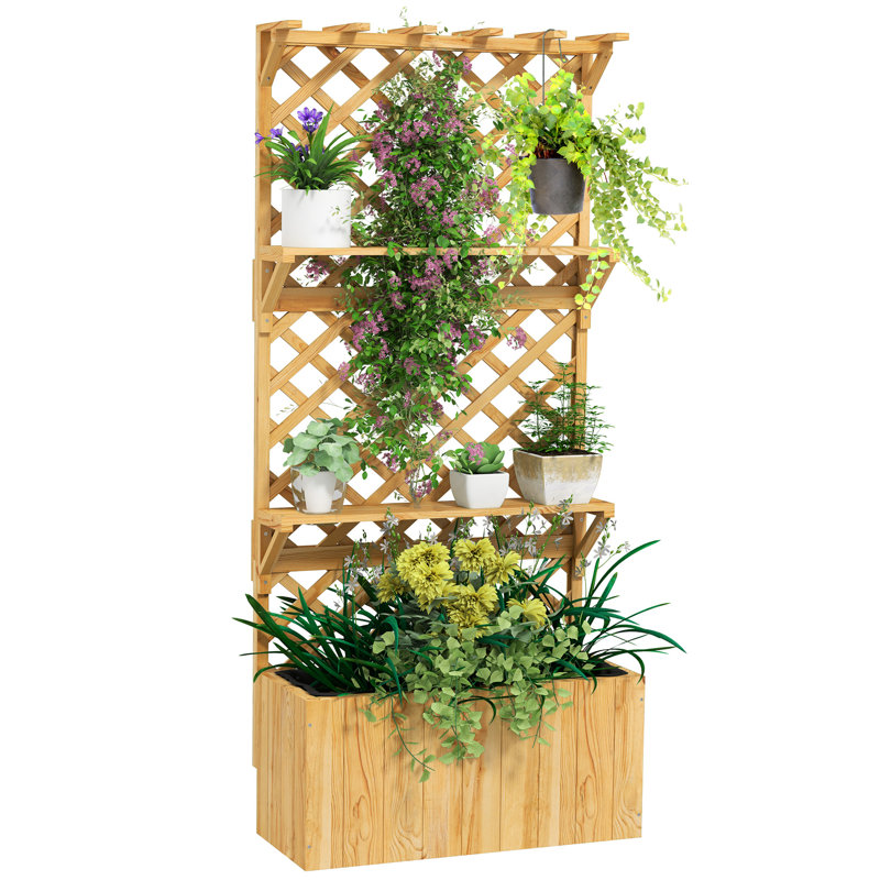 Wood Raised Garden Bed
