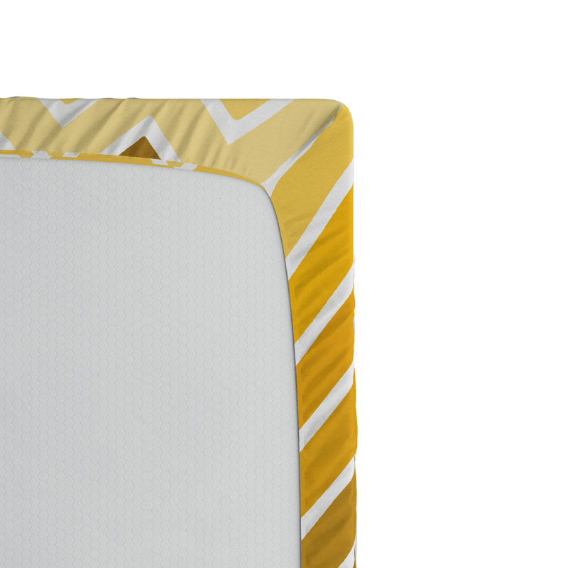 Microfiber Fitted Sheet, Queen Fitted Sheet, Chevron
