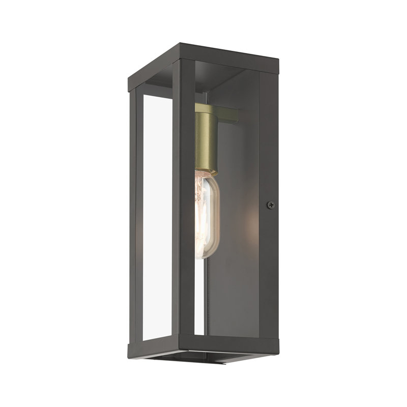 Applique murale en acier Eyoas, Bronze, H 11 po x l 4,5 po x P 3,95 po