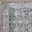 Tapis floral gris en polypropylène tissé à la main Raghdah-895911306