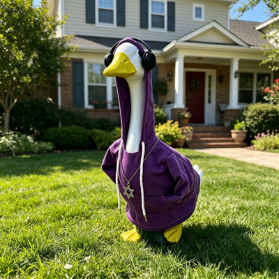 Hoodie Sweatshirt Outfit Set For 23 Inch Porch Gooses Statue