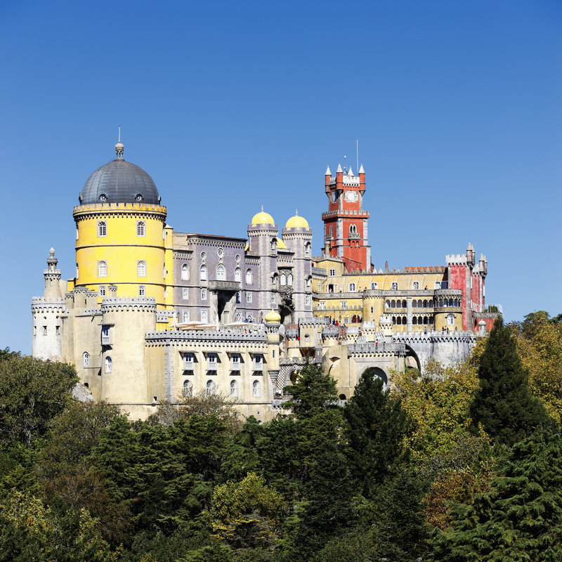 Pena National Palace by Vwalakte - Wrapped Canvas Print, 30cm H x 30cm W