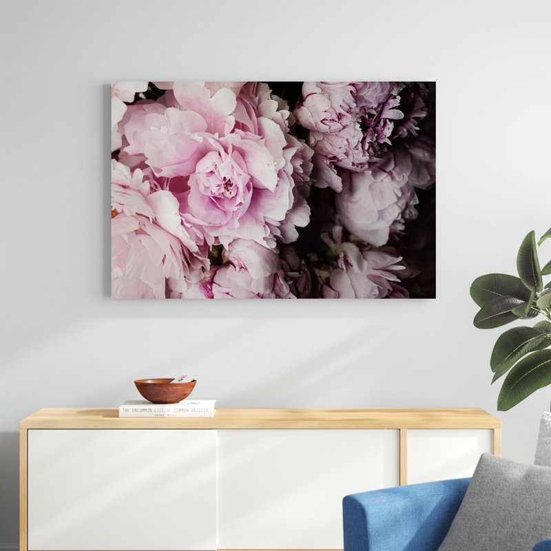 Pivoines à gogo I, H 32 po x l 48 po