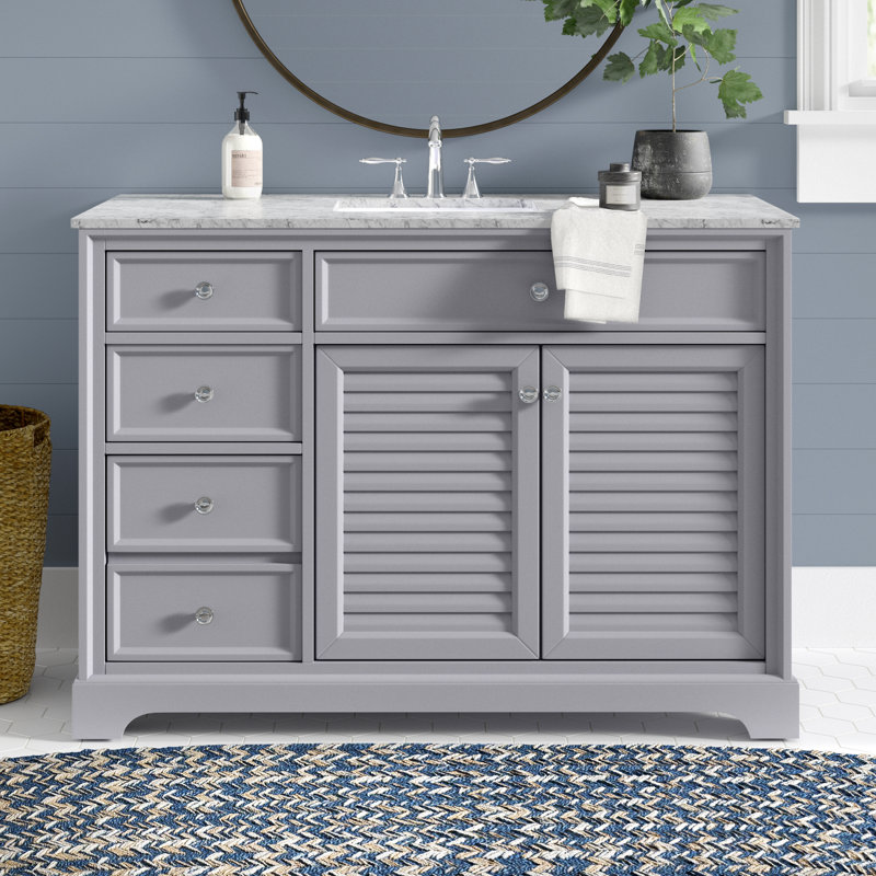Ensemble de meuble-lavabo simple 48 po Closter, Gris
