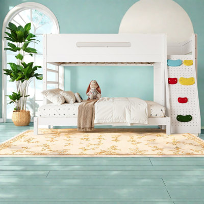 Lits modernes avec rangement, lit simple TG au-dessus de grand lit pour enfants
