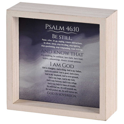 Tabletop 2 Sided Be Still And Know I Am