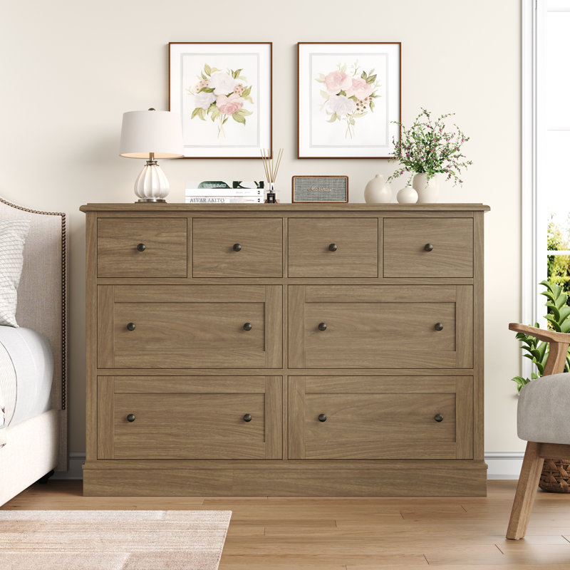 Commode 8 tiroirs, Brun