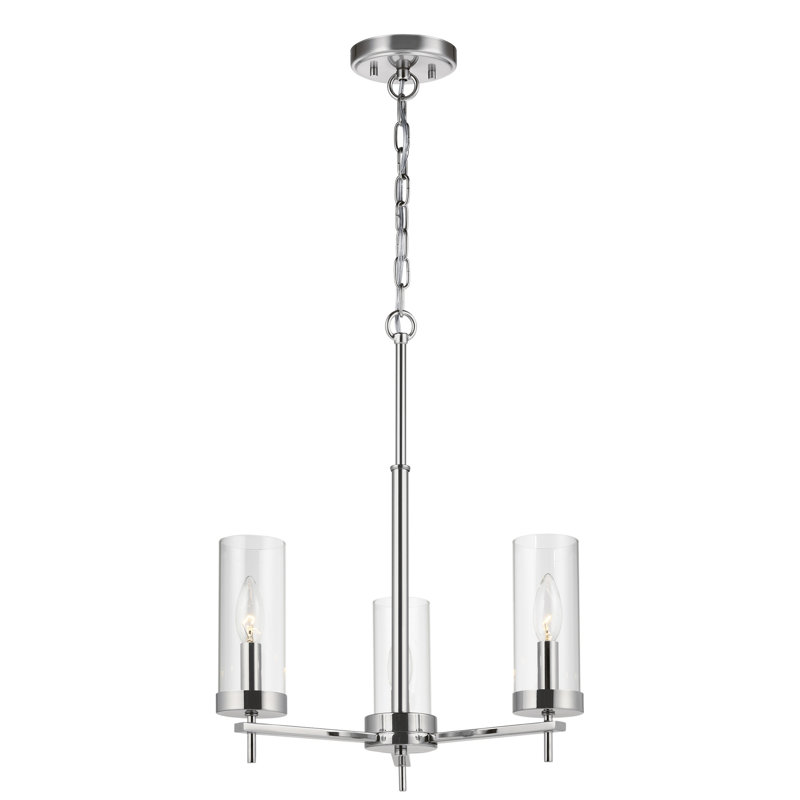 Linley Three Light Chandelier from, Chrome, 60W (Bulb not Included)