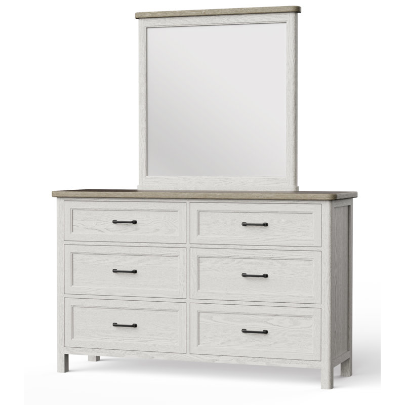 Dresser And Mirror Set