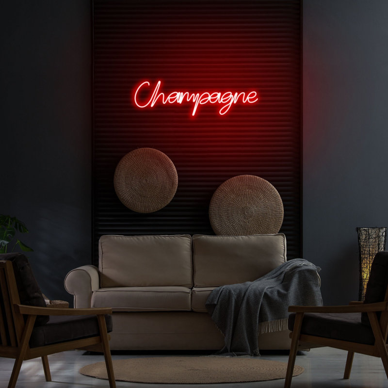 Bande lumineuse néon flexible IP67 imperméable, rouge, 23,6 po x 7,1 po x 0,8 po | Gabarit en mousse de PVC, 12V DC, 8W-10W / mètre, système de suspension mural intégré | Parfait pour la décoration intérieure et l'éclairage de fête