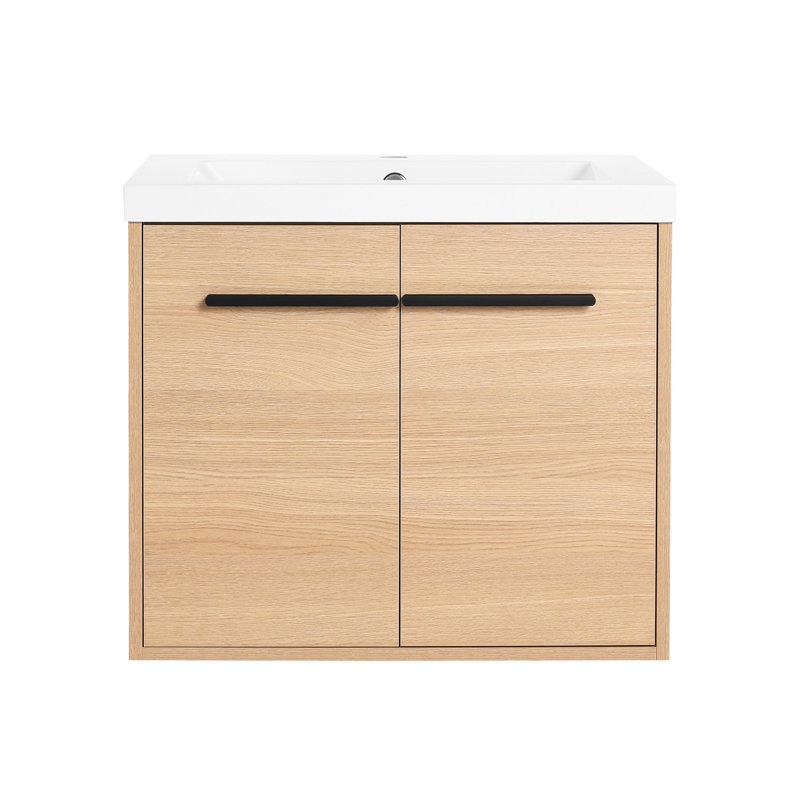 Meuble-lavabo luxueux avec lavabo à poser en résine et caractéristiques haut de gamme