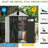 6X4ft Outdoor Resin Storage Shed With Transparent Windows & Louvered Vents, Plastic Tool Shed With Double Lockable Doors & Gable Roof, Outside Garden Shed For Backyard, Patio, Lawn, Gray-124356813-124356812