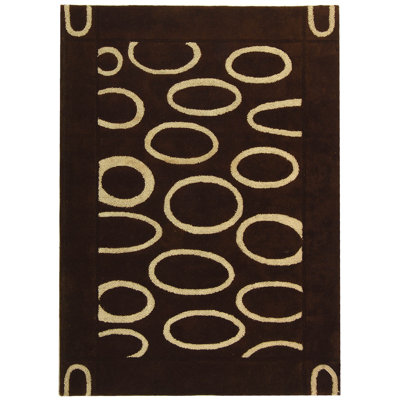 Amier Hand Tufted Wool And Viscose Geometric Rug